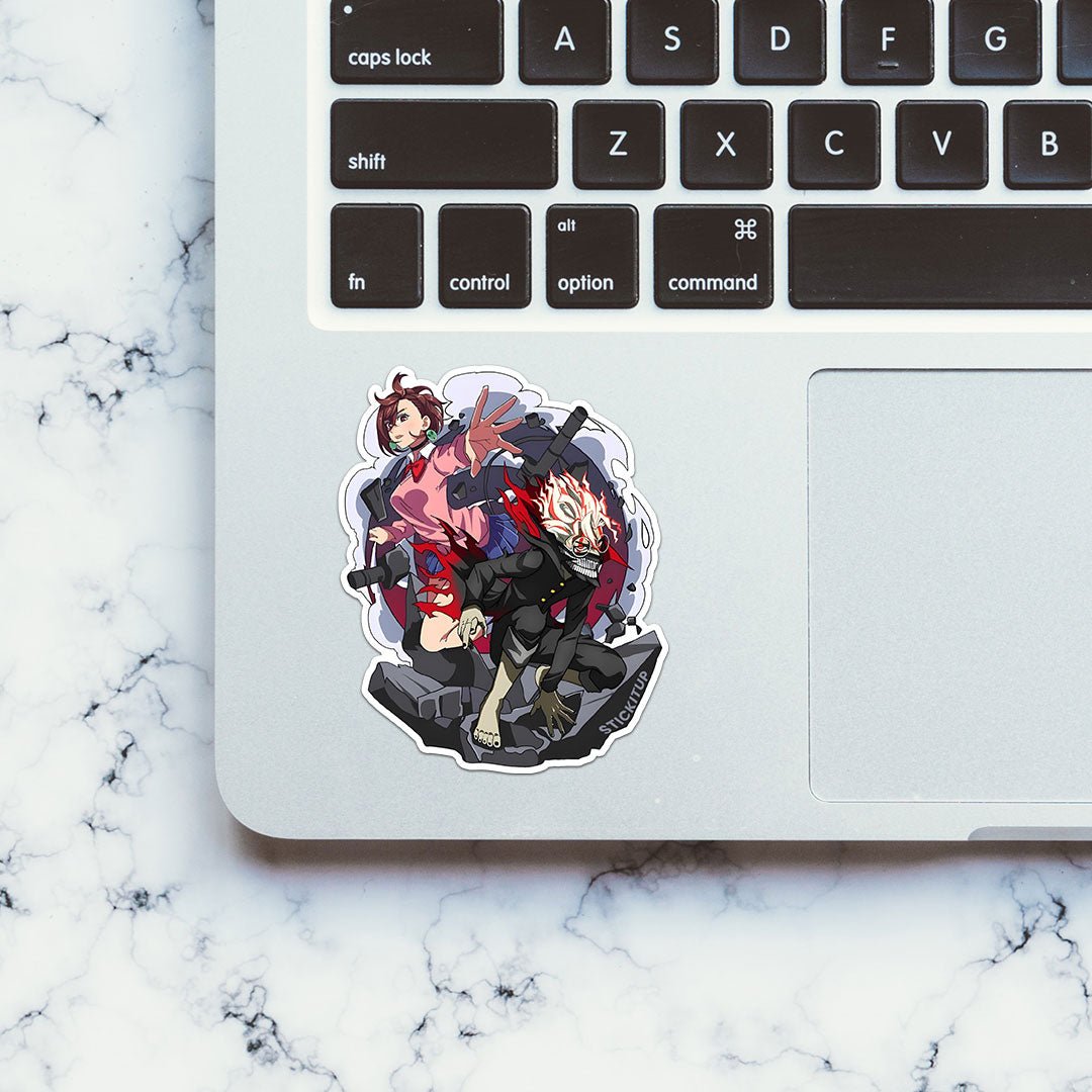 Takakura & Ayase Sticker waterproof vinyl decal for laptop, bike, car & bottle