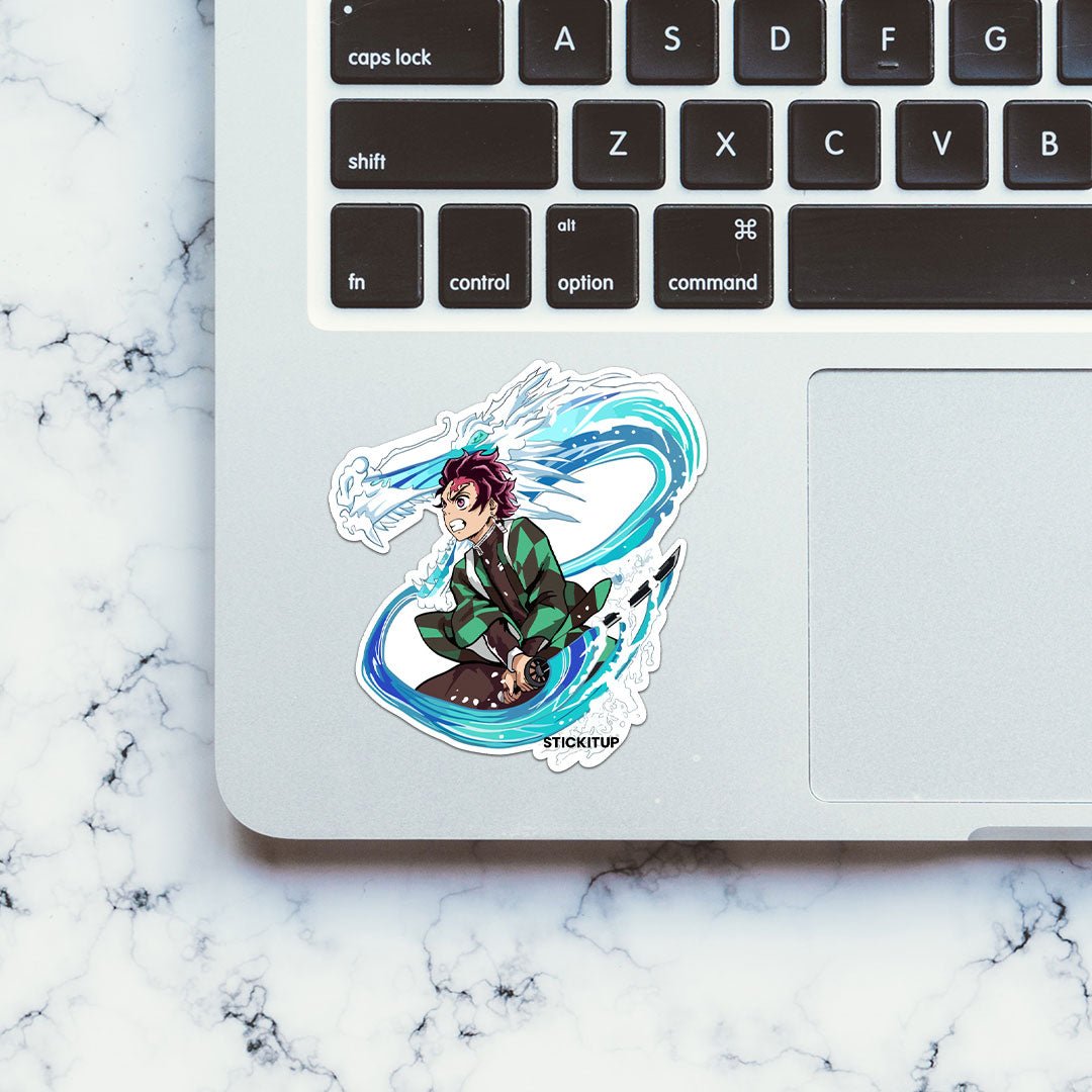 Tanjiro water breathing forms Sticker - STICK IT UP