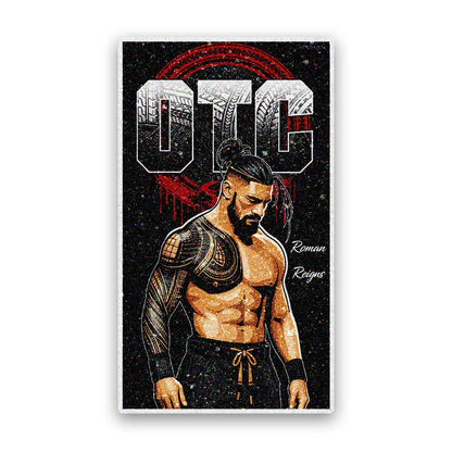 Tattooed Fighter Glitter Sticker - Glitter Stickers | STICK IT UP