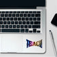 Teach Peace Holographic Stickers