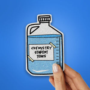 Team Chemistry Glitter Sticker waterproof vinyl decal for laptop, bike, car & bottle