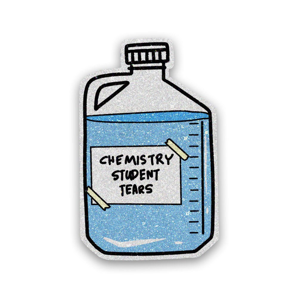 Team Chemistry Glitter Sticker - Glitter Stickers | STICK IT UP