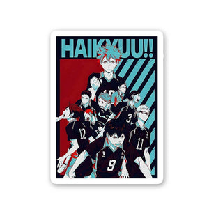 Team Haikyuu Sticker waterproof vinyl decal for laptop, bike, car & bottle