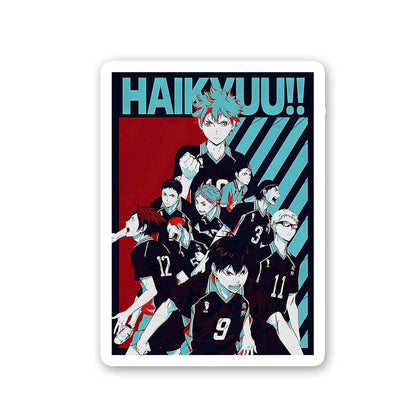 Team Haikyuu Sticker waterproof vinyl decal for laptop, bike, car & bottle