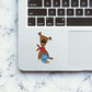 Teddy Sticker waterproof vinyl decal for laptop, bike, car & bottle