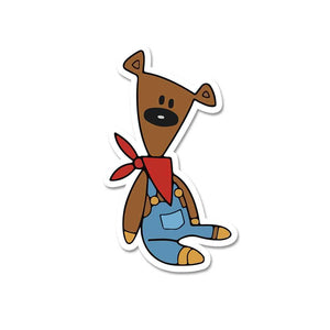 Teddy Sticker waterproof vinyl decal for laptop, bike, car & bottle