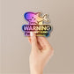 Teething Sticker Holographic Stickers waterproof vinyl decal for laptop, bike, car & bottle