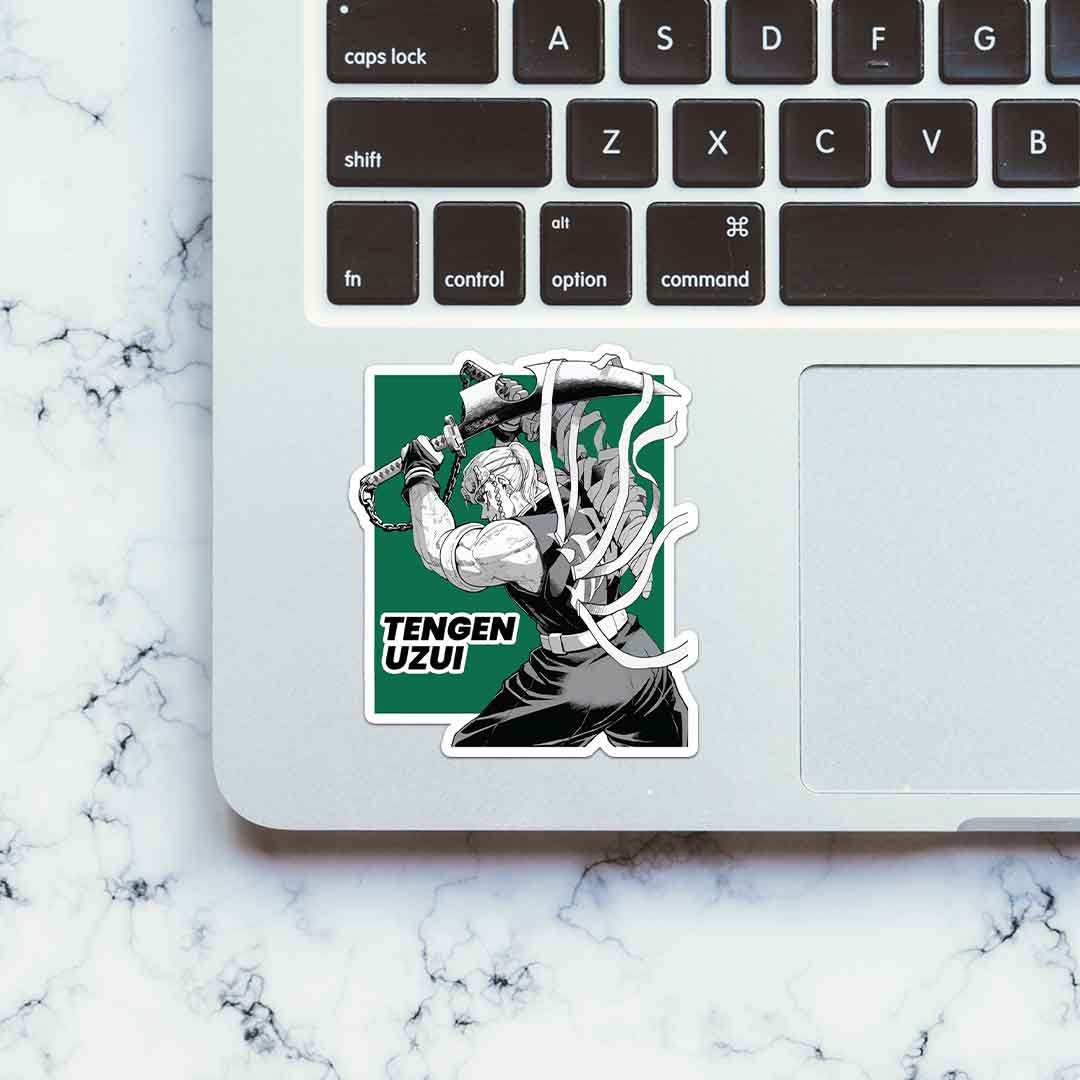 Tengen Uzui With Sword Sticker waterproof vinyl decal for laptop, bike, car & bottle