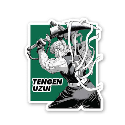 Tengen Uzui With Sword Sticker waterproof vinyl decal for laptop, bike, car & bottle