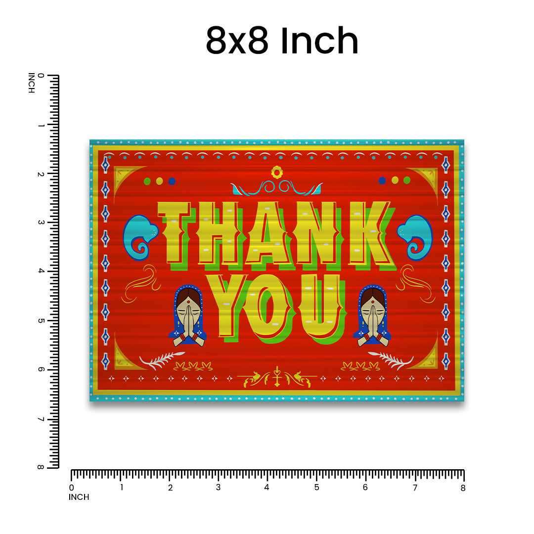 THANK YOU Bumper Sticker waterproof vinyl decal for laptop, bike, car & bottle