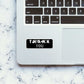 Thank you Fck you Sticker waterproof vinyl decal for laptop, bike, car & bottle