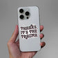 Thanks Its The Trauma Sticker waterproof vinyl decal for laptop, bike, car & bottle