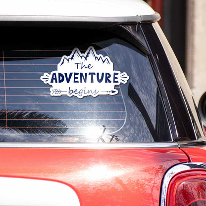 The Adventure Begins Bumper Sticker - STICK IT UP