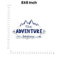 The Adventure Begins Bumper Sticker waterproof vinyl decal for laptop, bike, car & bottle