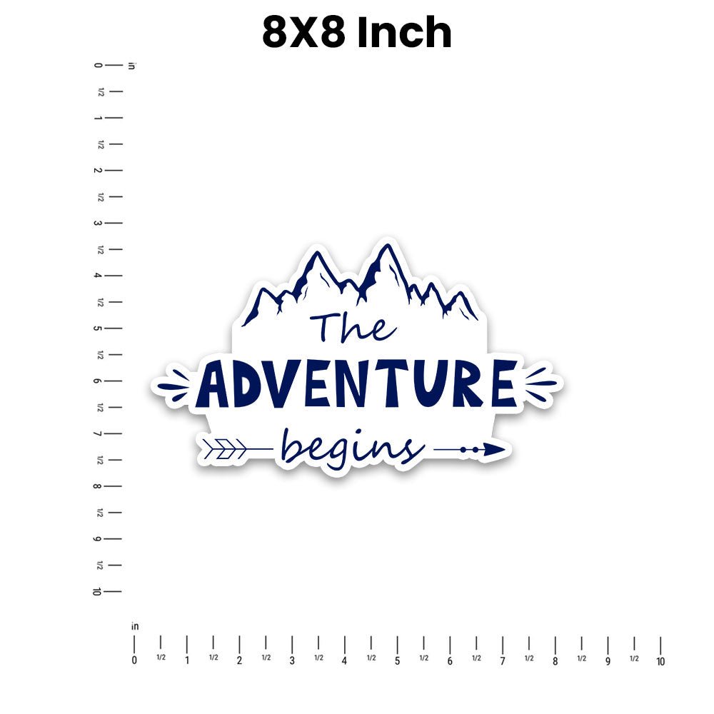 The Adventure Begins Bumper Sticker - STICK IT UP
