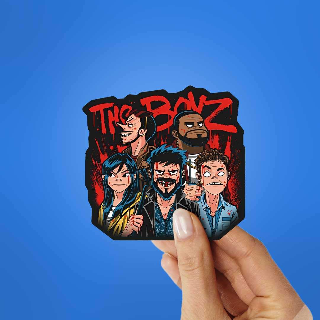 The Boyz Sticker waterproof vinyl decal for laptop, bike, car & bottle