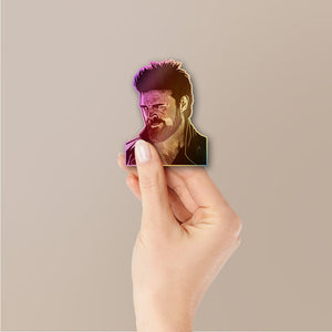 The Butcher In Black Holographic Stickers - Holographic stickers | STICK IT UP
