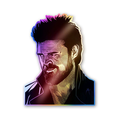 The Butcher In Black Holographic Stickers - Holographic stickers | STICK IT UP
