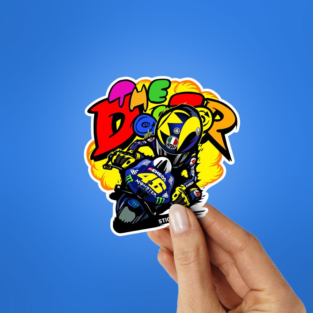 The Doctor 46 Sticker waterproof vinyl decal for laptop, bike, car & bottle