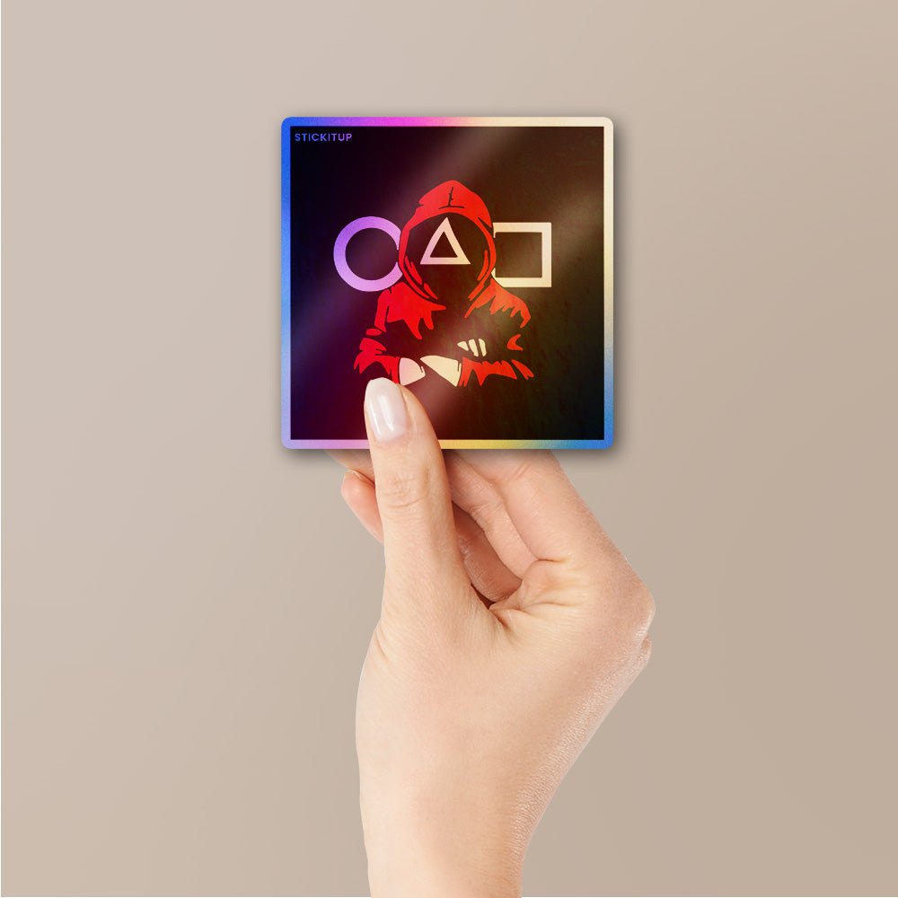 The Guard Holographic Stickers waterproof vinyl decal for laptop, bike, car & bottle