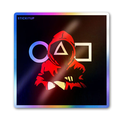 The Guard Holographic Stickers waterproof vinyl decal for laptop, bike, car & bottle