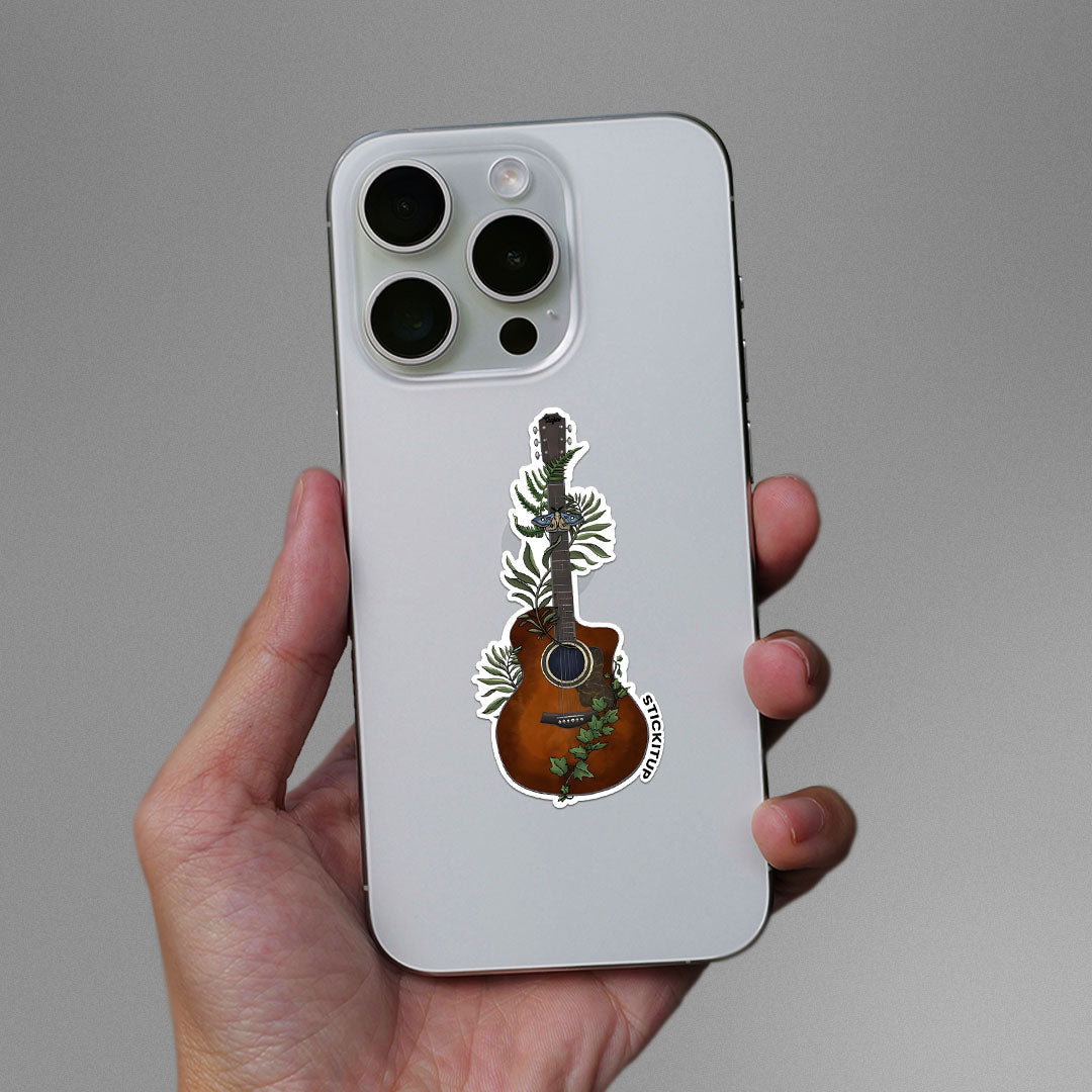 The Last of Us Guitar Sticker waterproof vinyl decal for laptop, bike, car & bottle
