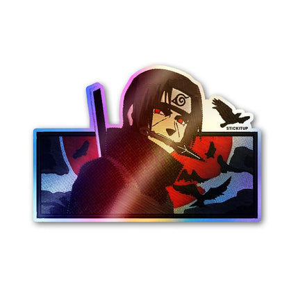 The Lone Ninja Holographic Stickers waterproof vinyl decal for laptop, bike, car & bottle