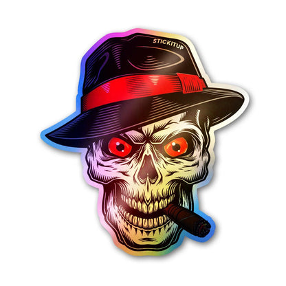 The Mob Boss Holographic Stickers waterproof vinyl decal for laptop, bike, car & bottle