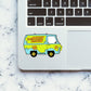 The Mystery Machine Sticker waterproof vinyl decal for laptop, bike, car & bottle