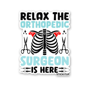 The Orthopedic Surgeon Sticker waterproof vinyl decal for laptop, bike, car & bottle