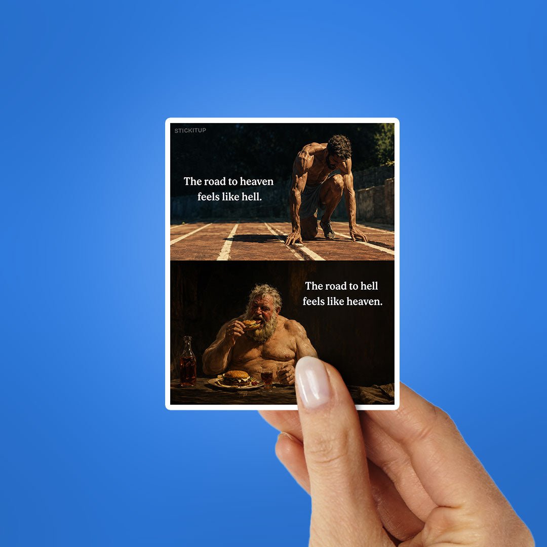The Road to Hell Feels Like Heaven Sticker - Stickers | STICK IT UP