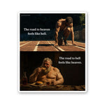 The Road to Hell Feels Like Heaven Sticker - Stickers | STICK IT UP