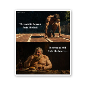 The Road to Hell Feels Like Heaven Sticker - Stickers | STICK IT UP
