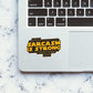The Sarcasm Is Strong With This One Sticker waterproof vinyl decal for laptop, bike, car & bottle