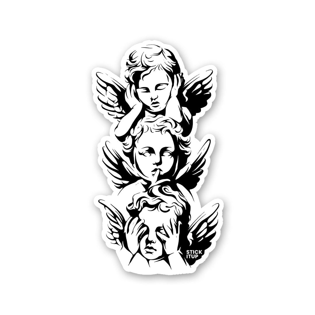 The Three Rules Sticker waterproof vinyl decal for laptop, bike, car & bottle