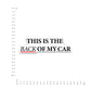 This Is The Back Of My Car Bumper Sticker waterproof vinyl decal for laptop, bike, car & bottle