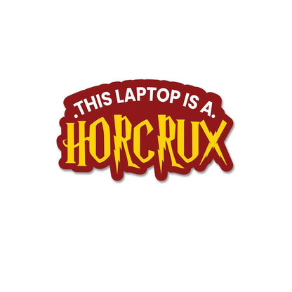 This Laptop Is A Horcrux Sticker waterproof vinyl decal for laptop, bike, car & bottle