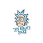 This Reality Sucks Sticker waterproof vinyl decal for laptop, bike, car & bottle