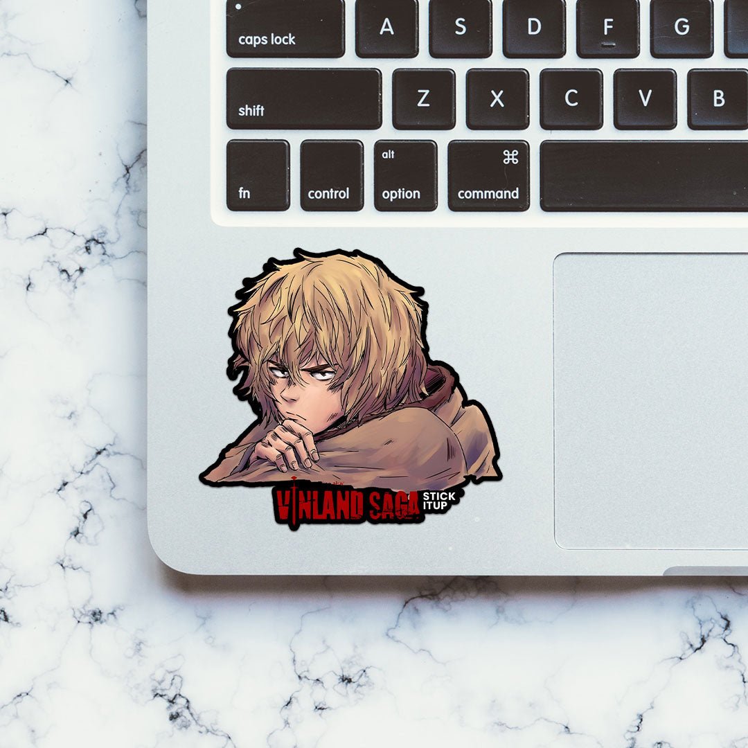 Thorfinn Sticker waterproof vinyl decal for laptop, bike, car & bottle
