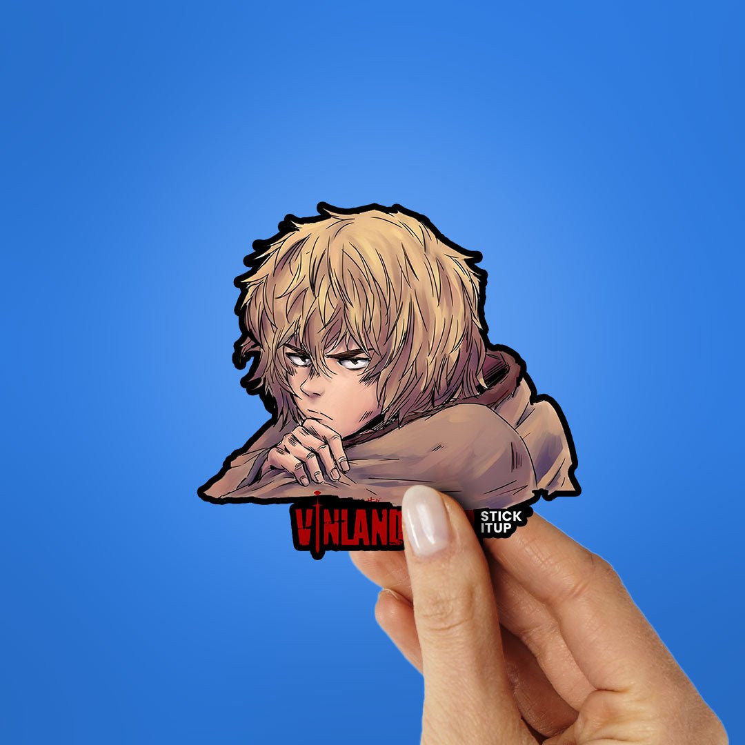 Thorfinn Sticker waterproof vinyl decal for laptop, bike, car & bottle