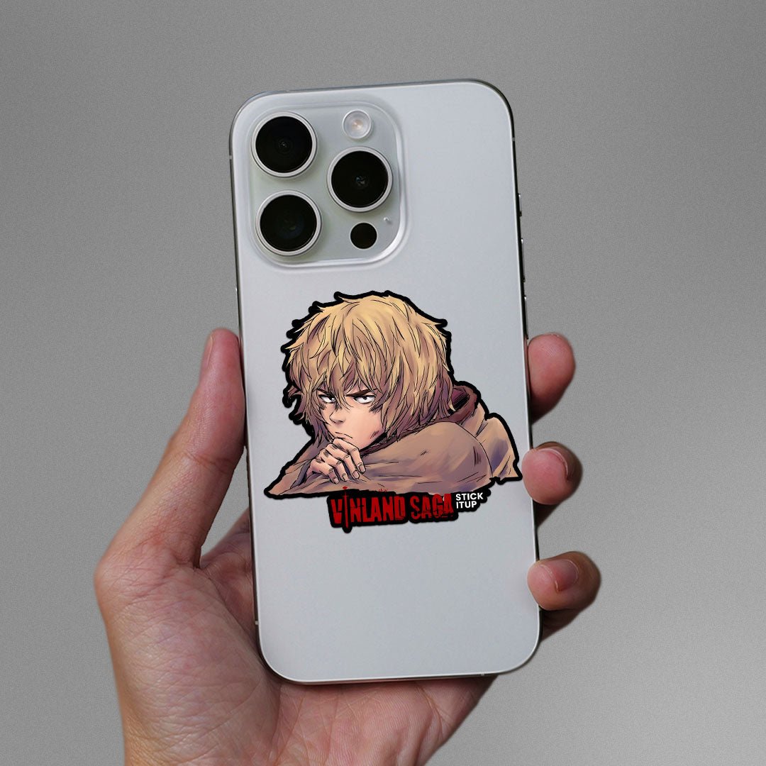 Thorfinn Sticker waterproof vinyl decal for laptop, bike, car & bottle