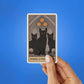 Three Of Pentacles Sticker waterproof vinyl decal for laptop, bike, car & bottle