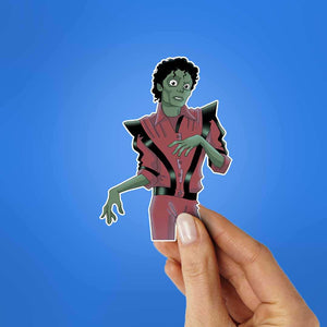 Thriller Sticker waterproof vinyl decal for laptop, bike, car & bottle