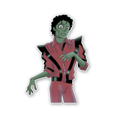 Thriller Sticker waterproof vinyl decal for laptop, bike, car & bottle