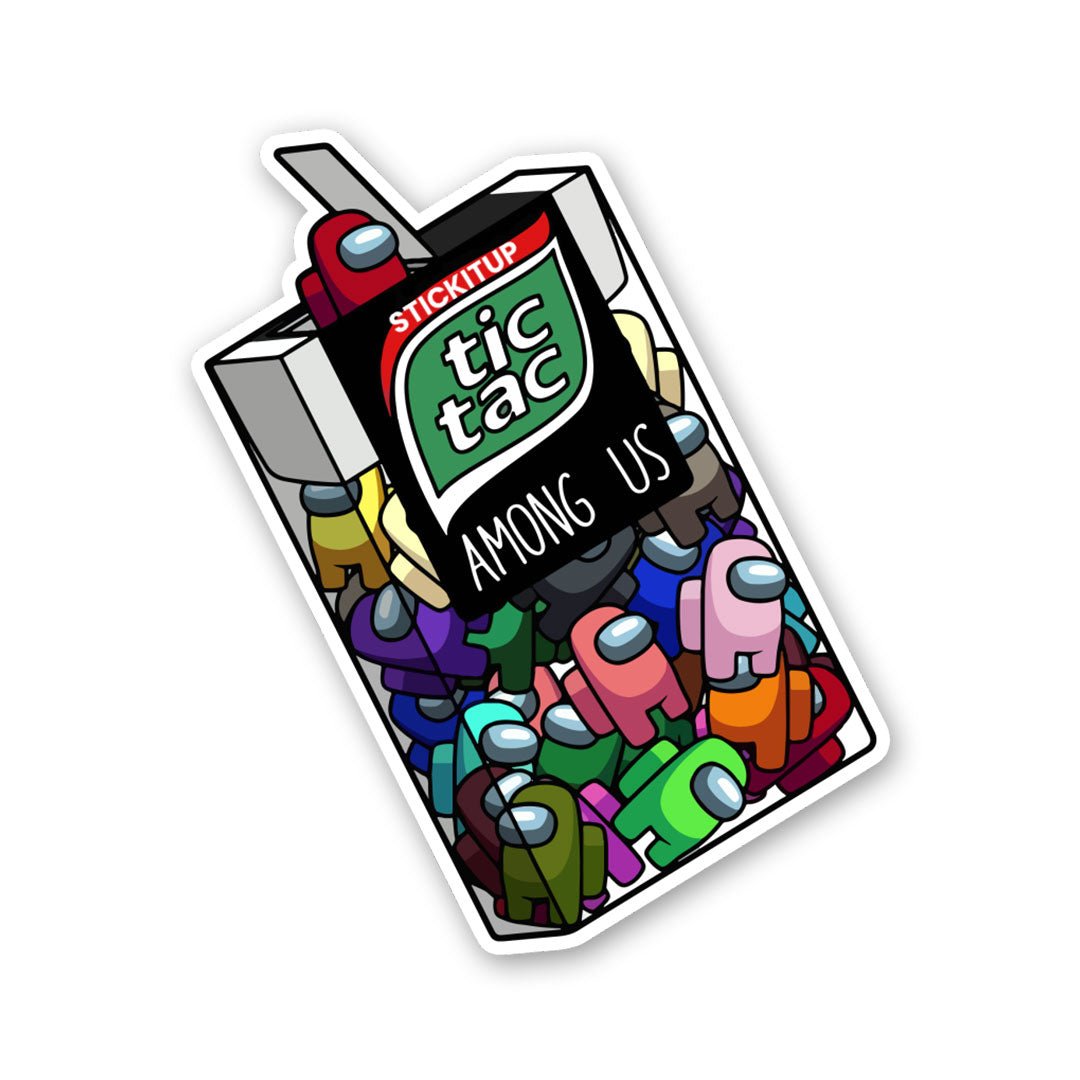 Tic Tac Among Us Sticker - Stickers | STICK IT UP