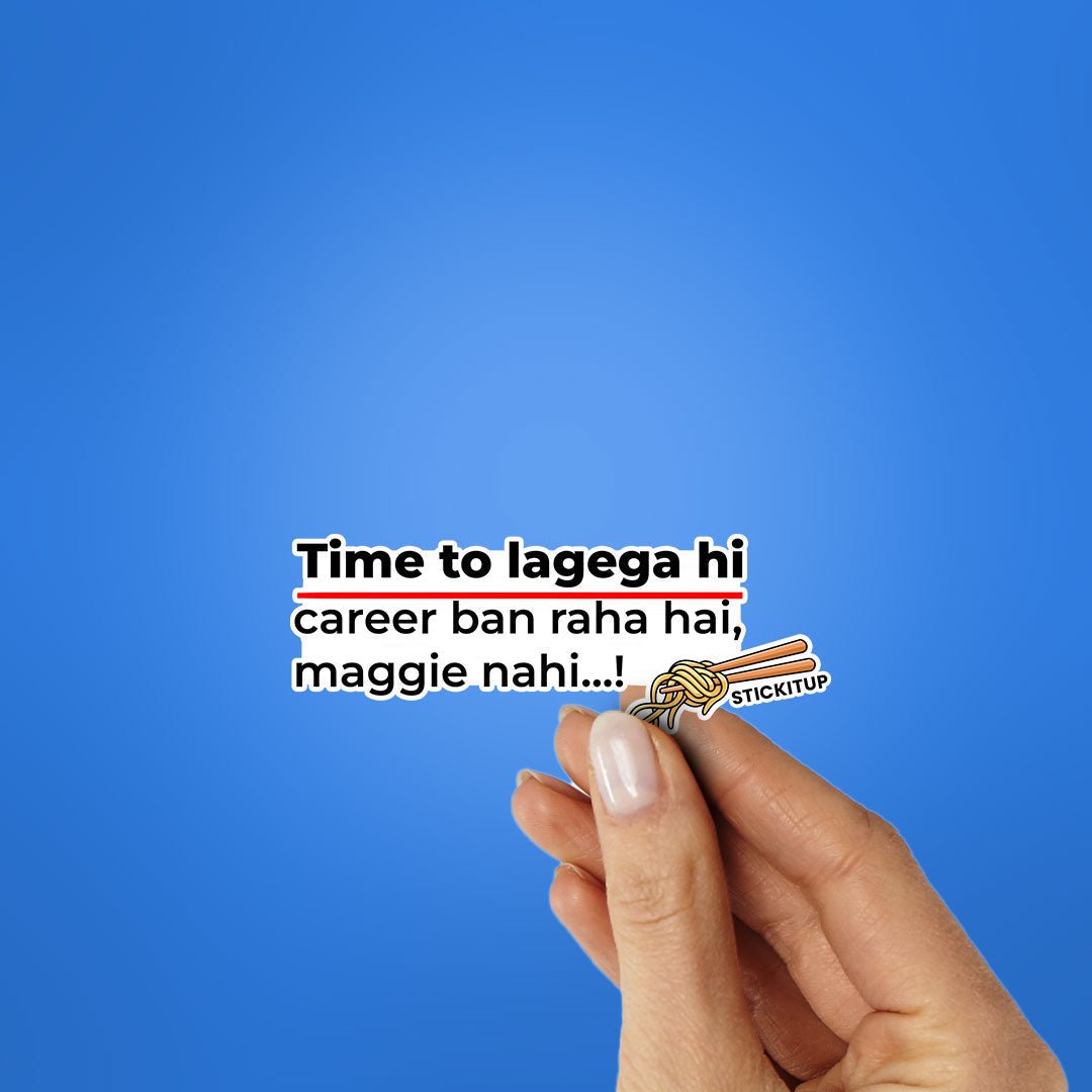 TIME TO LAGEGA HI Sticker waterproof vinyl decal for laptop, bike, car & bottle