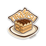 TIRAMISU Sticker waterproof vinyl decal for laptop, bike, car & bottle