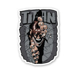 Titan Sticker waterproof vinyl decal for laptop, bike, car & bottle