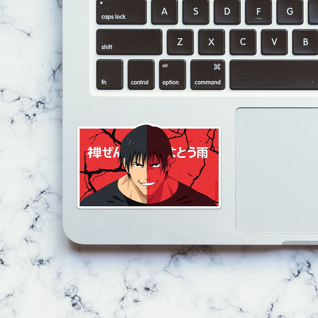 Toji Fushiguro Sticker waterproof vinyl decal for laptop, bike, car & bottle
