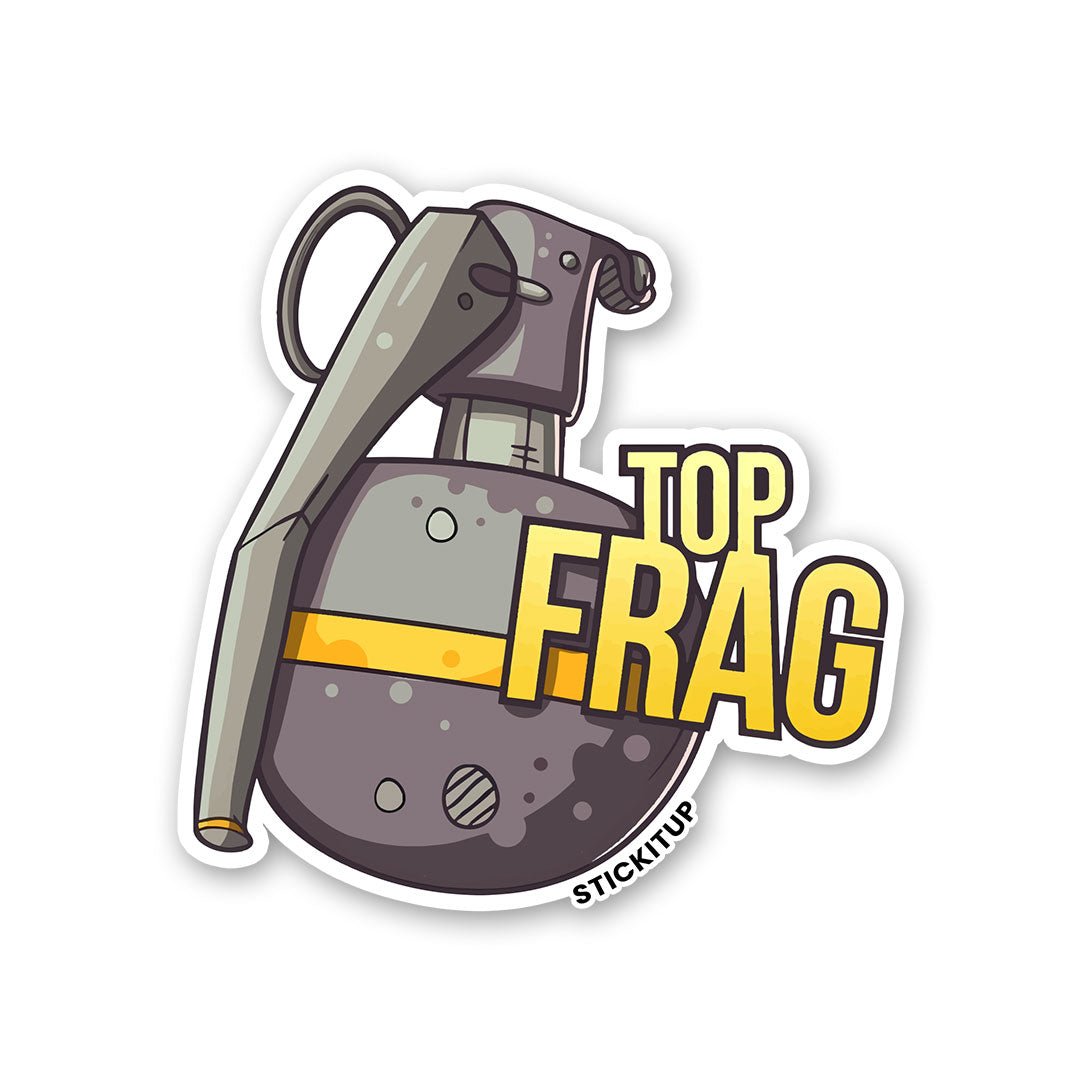 TOP FRAG Sticker waterproof vinyl decal for laptop, bike, car & bottle